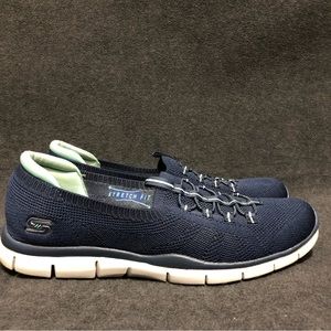 Skechers Women’s Gratis Running Shoes Sneakers 104151 Blue Memory Foam Size 10